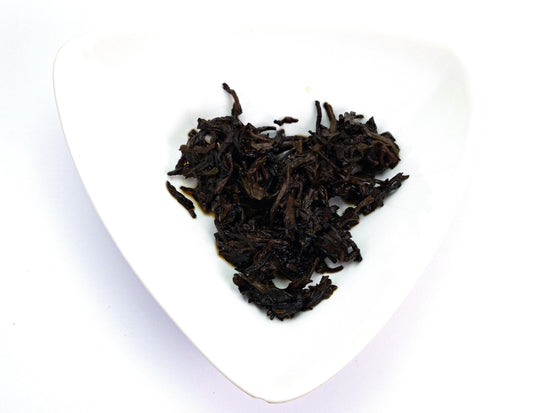 wet Pu Erh tea leaves