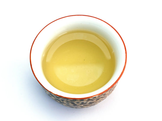 a cup of Huang Shan Mao Feng tea